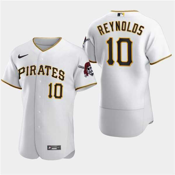 Mens Pittsburgh Pirates #10 Bryan Reynolds Nike White Home FlexBase Jersey Dzhi,We sell and wholesale Mens Pittsburgh Pirates #10 Bryan Reynolds Nike White Home FlexBase Jersey Dzhi on line form chian!
